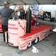 Team Gunnar’s pit support cart, dressed up for Pig-mania.